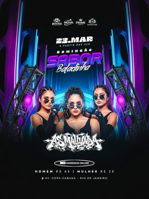 Flyer Domingão Sabor Baladinha Social Media Feed PSD Editável