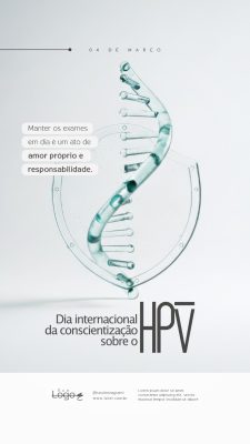 Dia Internacional da Conscientização sobre o HPV 04 de março Social Media PSD Editável
