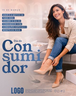 Dia do Consumidor Março Celebre Condições Especiais PSD Editável