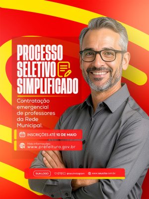 Processo Seletivo Simplificado Professores Rede Municipal PSD Editável