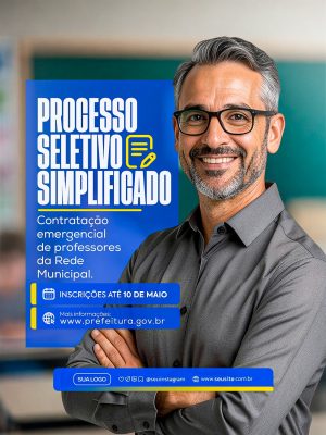 Processo Seletivo Simplificado Contratação Emergencial PSD Editável