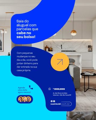 Imobiliária Imóveis Saia do Aluguel com Parcelas Que Cabem No Bolso PSD Editável