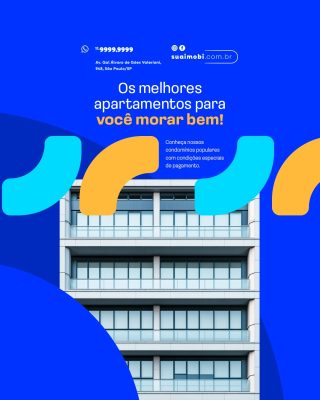 Imobiliária Os Melhores Apartamentos para Morar Bem PSD Editável