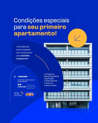 Imobiliária Apartamento Condições Especiais PSD Editável