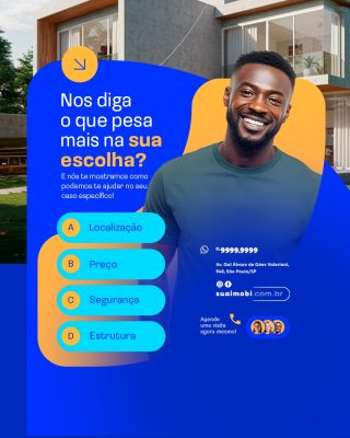 Imobiliária Imóvel Agende uma Visita Agora Mesmo PSD Editável