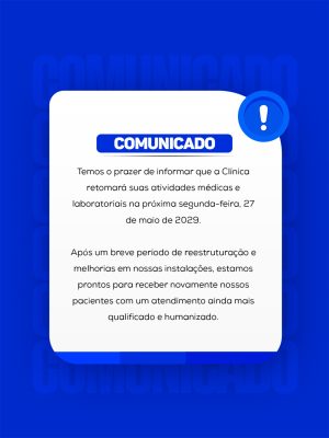 Comunicado ao Cliente Retomada de Serviços PSD Editável