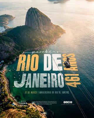 Aniversário Rio de Janeiro 461 Anos 01 de Março Banner PSD Editável