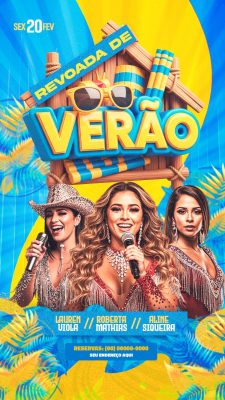 Revoada de Verão Show Musical Sexta 20 Fev PSD Editável