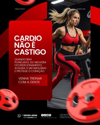 Academia Social Media PSD Editável