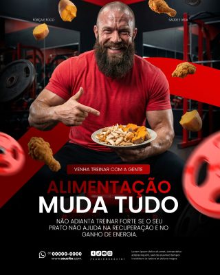 Academia Social Media PSD Editável