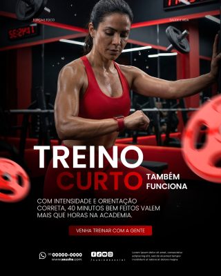 Academia Social Media PSD Editável