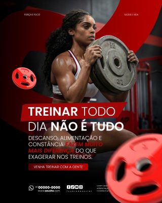 Academia Social Media PSD Editável