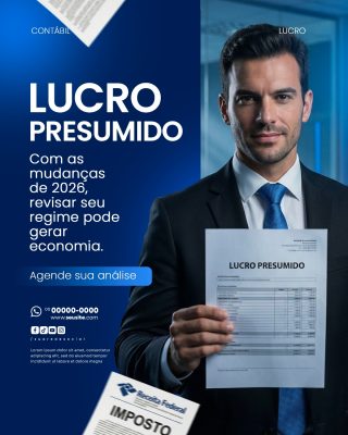 Contabilidade Social Media PSD Editável