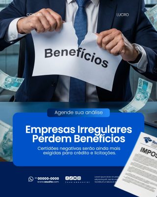 Contabilidade Social Media PSD Editável