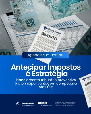 Contabilidade Social Media PSD Editável