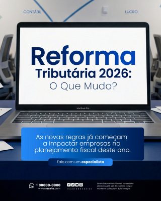 Contabilidade Social Media PSD Editável