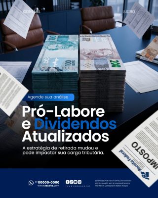 Contabilidade Social Media PSD Editável