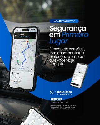 Social Media Uber PSD Editável