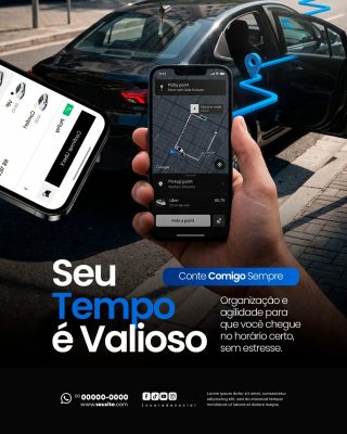 Social Media Uber PSD Editável
