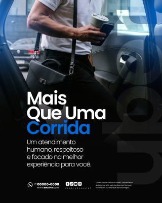 Social Media Uber PSD Editável