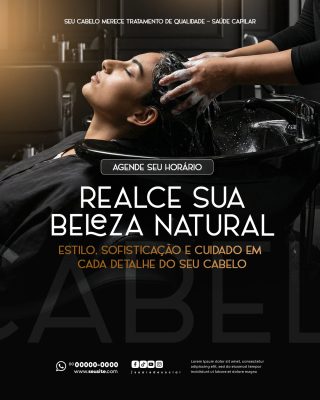 Salão de Beleza Social Media PSD Editável