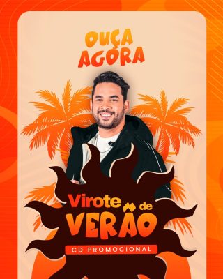 Álbum Virôte de Verão Ouça Agora CD Promocional PSD Editável