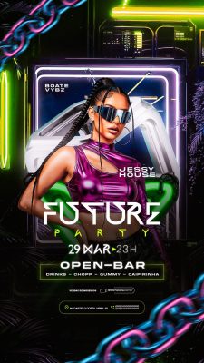 Flyer Story Próximos Shows Festa Future PSD Editável