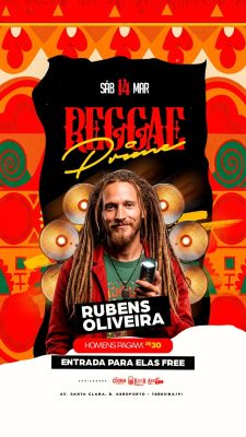 Flyer Story Próximos Shows Reggae Prime PSD Editável