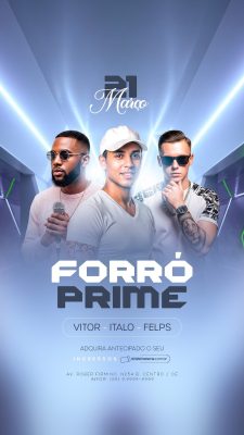 Flyer Story Próximos Shows Forró Prime 21 Março PSD Editável