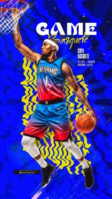 Story Copa Basquete Game PSD Editável