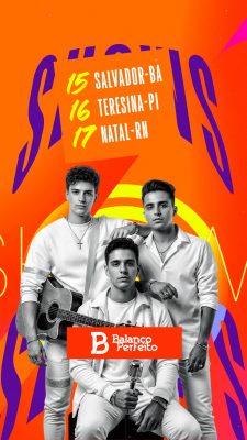 Flyer Story Agenda de Shows Balanço Perfeito PSD Editável