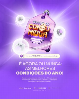 Semana do Consumidor As Melhores Condições do Ano Banner PSD Editável