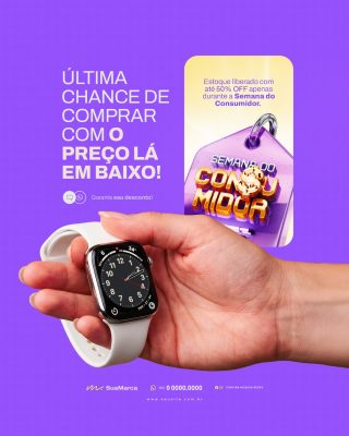 Semana do Consumidor Última Chance de Preço Baixo PSD Editável