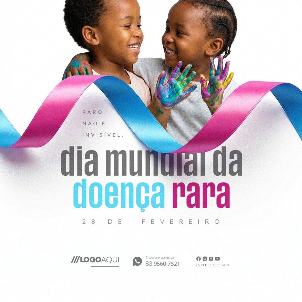 Dia Mundial da Doença Rara 28 de Fevereiro PSD Editável