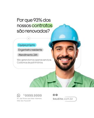 Condomínio Manutenção Predial Por que 93% dos contratos são renovados PSD Editável