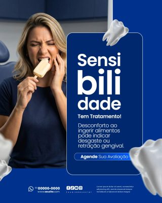 Sensibilidade Tem Tratamento Agende Sua Avaliação Odontológica PSD Editável
