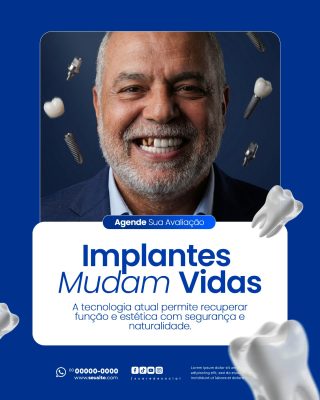 Dentista Social Media PSD Editável