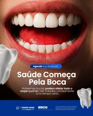 Odontologia Saúde Começa Pela Boca Agende Sua Avaliação PSD Editável