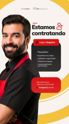 Story Vaga de Emprego  Social Media PSD Editável