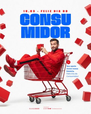 Social Media Feliz Dia Do Consumidor 15 De Março PSD Editável