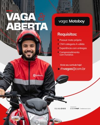 Vaga de Emprego Social Media PSD Editável