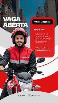 Vaga de Emprego Social Media PSD Editável