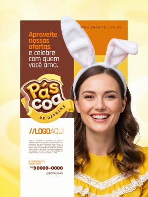 Páscoa de Ofertas Aproveite Nossas Ofertas PSD Editável