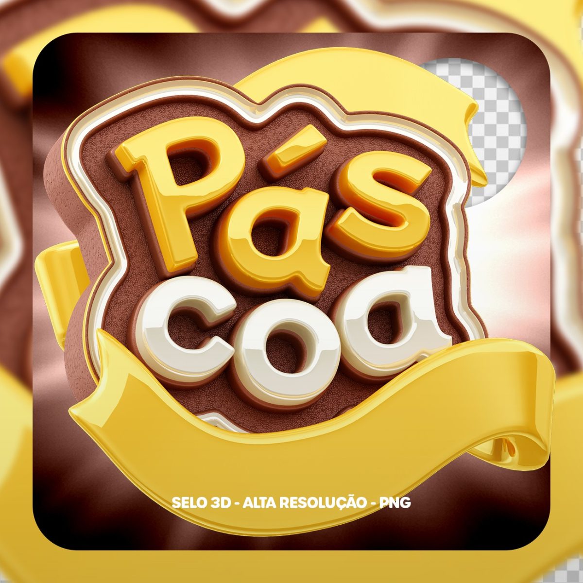 Páscoa de Ofertas 3D PSD 