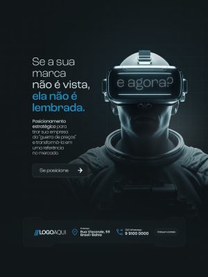 Marketing Digital Se Sua Marca Não é Vista Ele Não e Lembrada PSD Editável