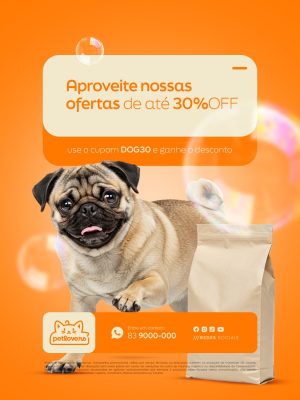 Petshop Aproveite Nossas Ofertas PSD Editável