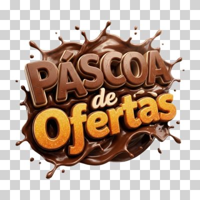 Selo 3D Páscoa de Ofertas PNG Transparente
