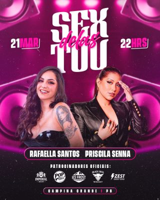 FLYER PARA EVENTO PSD EDITÁVEL FEED SEXTOU DELAS