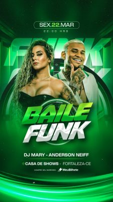 Baile Funk DJ Mary Anderson Neiff PSD Editável