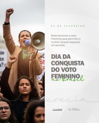 24 Fevereiro Dia da Conquista do Voto Feminino no Brasil PSD Editável